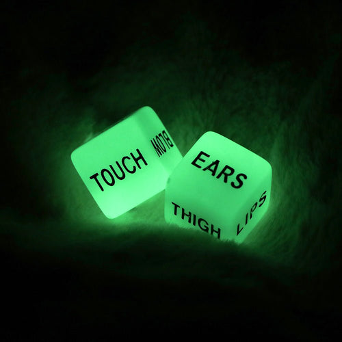 1 Pair Love Dice Glow in Dark Funny Sex Dice Toy - Sensiva