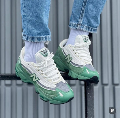 Baskets New Balance 1000 - Vert, Gris et Bleu Marine